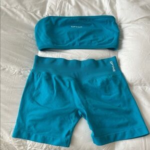 Dfyne Women's Athletic Bike Shorts - Teal NEVER WORN!!!